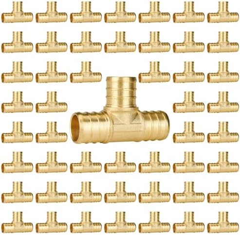 SUNGATOR 50-Pack 3/4 Inch PEX Tee Fittings