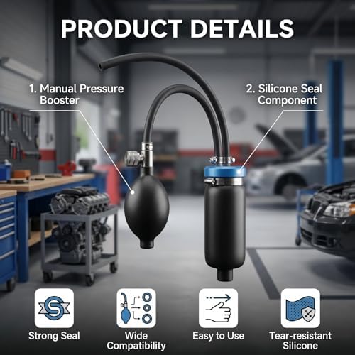 AUPREX Universal Easy Intake Adapter, Automotive Smoke Machine Bladder