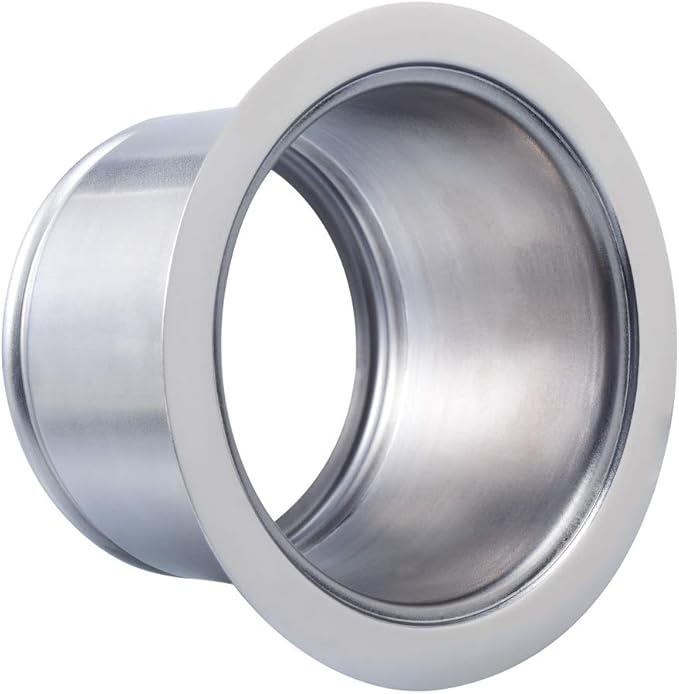 Kitchen Extended Sink Flange, Deep Garbage Disposal Flange Kitchen Sink Stainless Steel Flange Fit 3-1/2 Inch Standard Sink Drain Hole, Deep Sink Flange Replacement Accessories