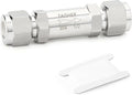 TAISHER 1PCS 304 Stainless Steel 1/2" Tube OD Check Valve(Ferrule Silver Plated),Backflow Prevention,One Way Non-Return Check Valves