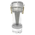 Gloxco 4" in-line Camlock Polycarbonate Sight Glass and Strainer Assembly (CAM-40-SGST-PCAL)