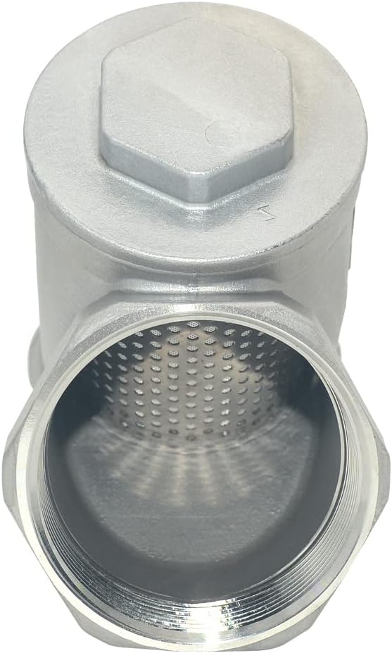 Strainer Mesh Filter Valve,800WOG Y-Spring NPT Female Check Valve,Stainless Steel SS316 CF8M (2")