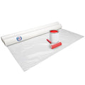 Plastic Sheeting 4 mil, 6' x 50' (300 sq.ft.), Pack of 2 - Thick Semi-Clear Plastic Sheeting for Construction, Painting, Drop Cloth, Slide&Slip - Heavy Duty LDPE Film Roll by IDL Packaging
