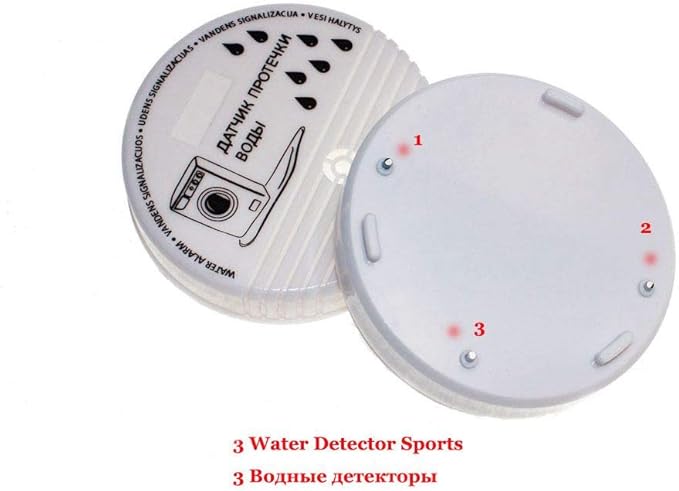 Water Overflow Leakage Alarm Sensor Detector 90dB Water Level Alarm Leak Flood Detection Home Security Alarm System