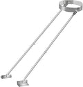 Stainless Steel Extended Roof Chimney Support Kit, 6-14" Adjustable Extended Roof Brace, Chimney Stove Pipe Support Provide Stability Against Wind and Snow（Silver）