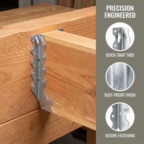 75 Pcs 2x8 Joist Hangers, Galvanized Hurricane Ties Brackets