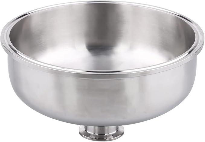 DERNORD Tri Clamp Bowl Reducer Sanitary Fitting Stainless Steel 304 (Tri Clamp Size: 8 inch x 1.5 inch)