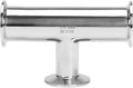 DERNORD Reducing Clamp Tee 3 Way Stainless Steel 304 Sanitary Fitting (Pipe OD: 1.5 inch x 1.5 inch x 1 inch)