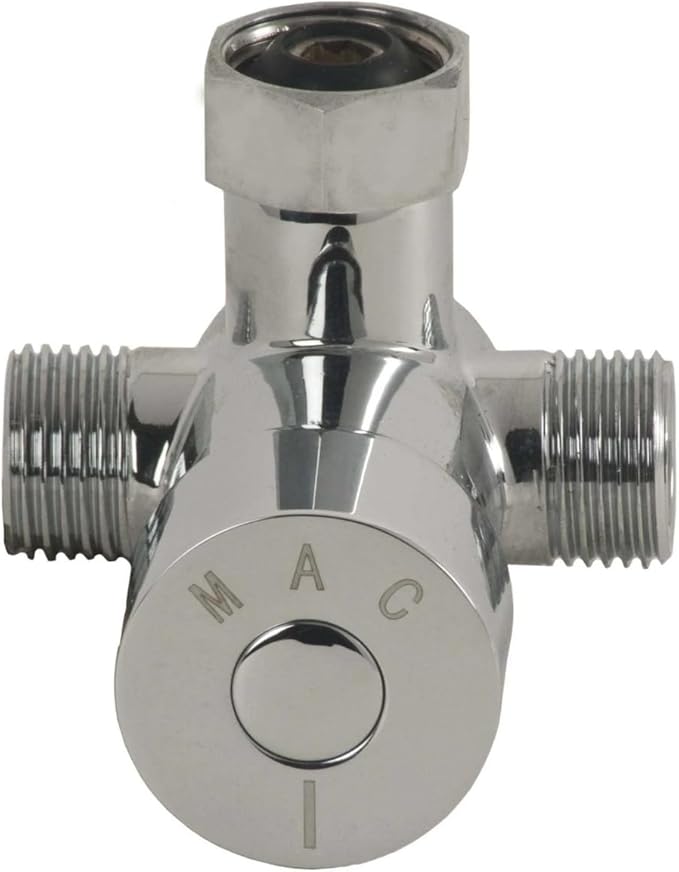 Below-the-Counter Adjustable Mixing Valve with Backflow Preventers | Lead-Free Brass | 1/2" NPT