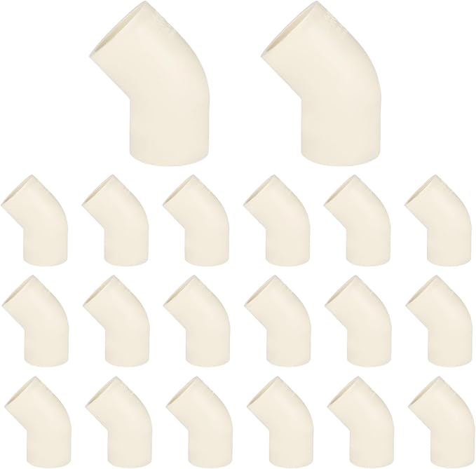 20-PACK EFIELD CPVC Elbow,3/4" Slip x Slip 45-Degree Elbow Fitting,(CPVC008-20)