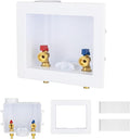 30-Pack GUOFIS Washing Machine Outlet Box,1/2 Inch PEX Crimp Inlet x 3/4 Inch MHT Outlet, Laundry Washer Box(Center Drain)