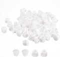 uxcell 3/8" Plastic Hole Plugs, 110Pcs Flush Type Panel Round Snap in Fastener Knockout Locking Plugs for Furniture Insert End Caps Panels, White