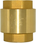 DAN SPEED Brass Check Valve,Female Thread Spring Check Valve,One Way Horizontal Check Valves for Backflow Prevention,Well, Pump, Tank ((DN40) 1-1/2'')