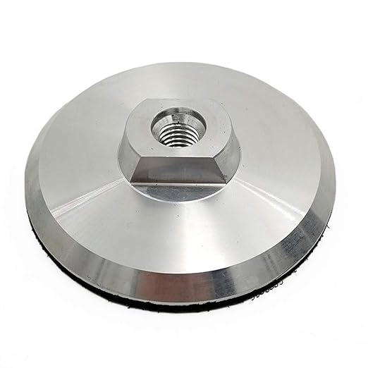 SHDIATOOL 4 Inch Backer Pad or Backing Pad of Aluminum Body with 5/8-Inch-11 Thread for Diamond Pads
