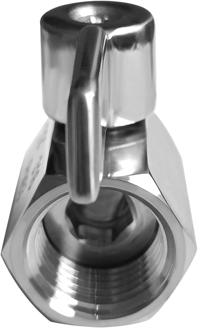 Beduan Mini Ball Valve Stainless Steel(316) 3/4" NPT Male x NPT Female Mini Ball Shutoff Valve (NOT for Garden Hose Bib Faucet)