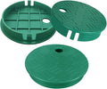 Cunguv Valve Box Cover Lid Sprinkler Valve Box Lid Replacement ID 5.5" OD 6" for Circular Irrigation Control 3 Pieces