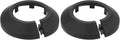 uxcell Escutcheon Plate, 1Pcs 34mm - Fit 1.31" Outer Diameter Split Pipe Flange Water Pipe Cover Collar Decoration, PP Plastic Plumbing Cover Plates (Black)