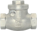 Stainless Steel SS316 Swing Check Valve,NPT Female x Female Thread,WOG 200 PSI PN16 CF8M (3/4")