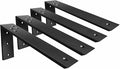 Countertop Support Brackets 4 Pack L Bracket Countertop Brackets 16" x 6" x 2.5" Heavy Duty 3/8" Thick Shelf Brackets Metal Corbels L Shape Bracket for Wood Shelf/Quartz/Granite/Concret Countertops