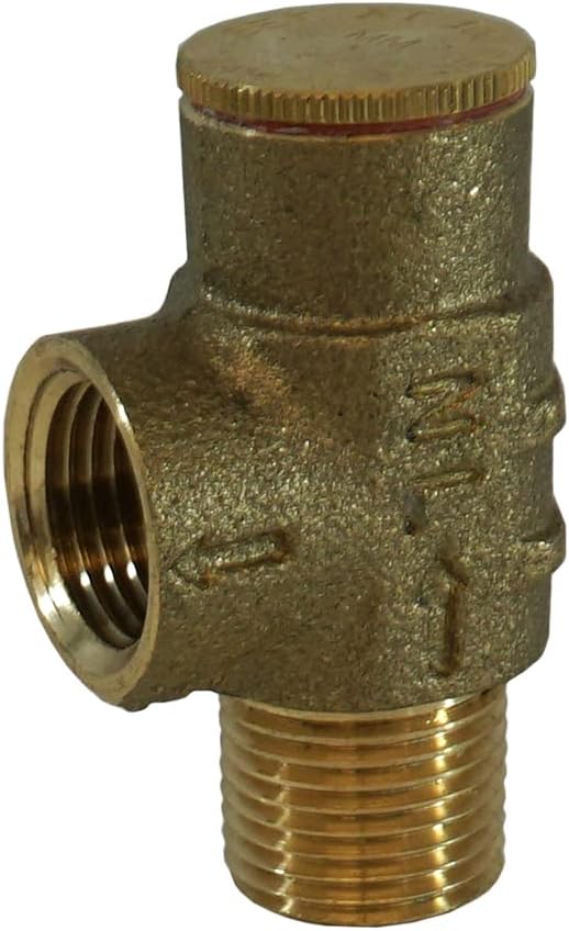 Merrill MFG Lead-Free 1/2" Pressure Relief Valve - No-Lead Brass, 100 PSI for Water Systems