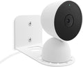 Large Metal Wall Mount Holder fits for Google Nest Indoor 2nd Generation Wired Security Cam, Flexible Installation Camera Shelf for Better View Angle Mount on Wall Deck,1 Pack