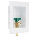 Pre-assembled Ice Maker Outlet Box, 1/2-Inch Pex Crimp x 1/4-Inch OD Compression Connection with 1/4-Inch Turn Ball Valve, Ice Maker Box