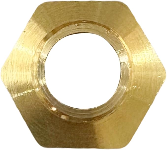 1/2" x 1/4" Male Threaded Hex Nipple Reducer Brass NPT Pipe Fitting Adapter Straight Connectors Pack of 5