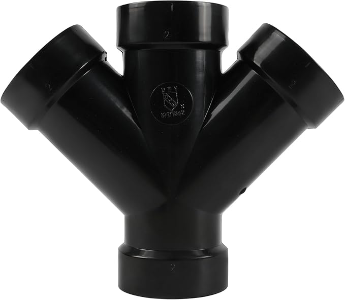 EFIELD 2" ABS DWV ALL HUB DOUBLE WYE