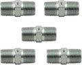 1/2" NPTF Male x 1/4" NPTF Male Hex Nipple Fitting Joiner/Adapter Union for Pipe Thread (5-PACK) | 5404-08-04