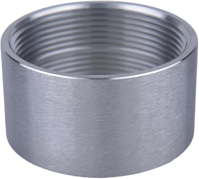 304 Stainless Steel 2 Inch NPT Female Thread Weld On Pipe Fitting Bung 2" NPT Female Pipe Coupling 2Pcs