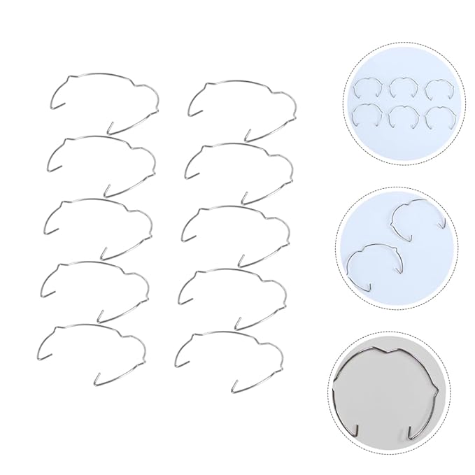 10pcs Retaining Rings for Downlight and Spotlight Drywall Repair Clips Easy Installation Lamp Fixing Fixtures Versatile Lighting Accessories for Home and Commercial Use
