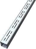 Channel Drains Narrow Pool Deck Drain Grate Under Trench Drainage System 304 Stainless Steel U Shaped Drain Kit, Pipe for Outdoor Patio Balconies 39.4x2x2 in