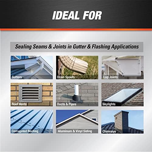 DAP AMP Gutter and Flashing Sealant, Clear, 9 Oz (7079800765)