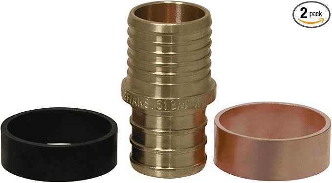 XFITTING 3/4 Inch Pex x 3/4 Inch PB (polybutylene) Slicing coupling with ring, Repair Kit, 30-2-2=2XX, 2 Pieces
