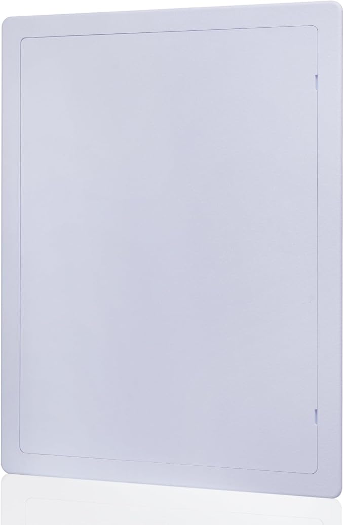 Suteck Plumbing Access Panel for Drywall Ceiling 12 x 16 Inch Reinforced Plastic Wall Access Doors Removable Hinged White
