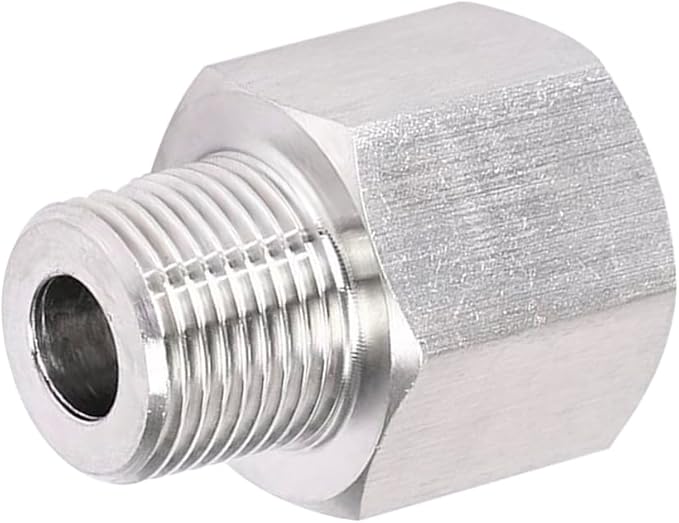Stainless Steel 304 1/2" NPT Female x M25*1.5 Male Thread Adapter Metric Convert NPT Pipe Fiiting 1pc