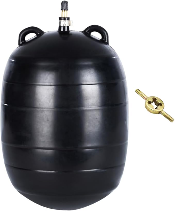 6 Inch Inflatable Pipe Plug, Water Shut Off Airbag for Drain & Sewer Lines - Reusable Rubber Test Ball, Temporary Water Blocker for Pipe Repair, Closed Water Testing & Maintenance