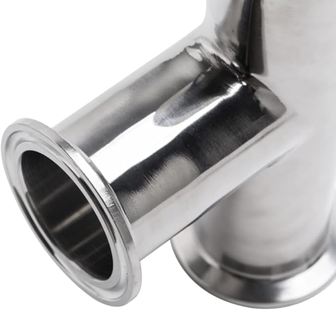 Beduan 1.5" Tri Clamp Tee 3 Way Stainless Steel Sanitary Fitting (32mm Pipe OD)