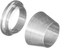 Beduan 304 Stainless Steel Compression Fitting Ferrule Sleeve 1/8" Tube OD Double Ferrule Rings Tubing Fitting