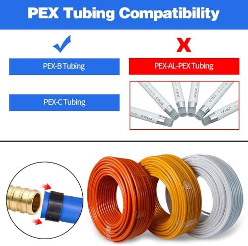 10pcs Drop Ear Elbow Fitting, PEX 1/2" x 1/2" NPT Female Threaded Fitting