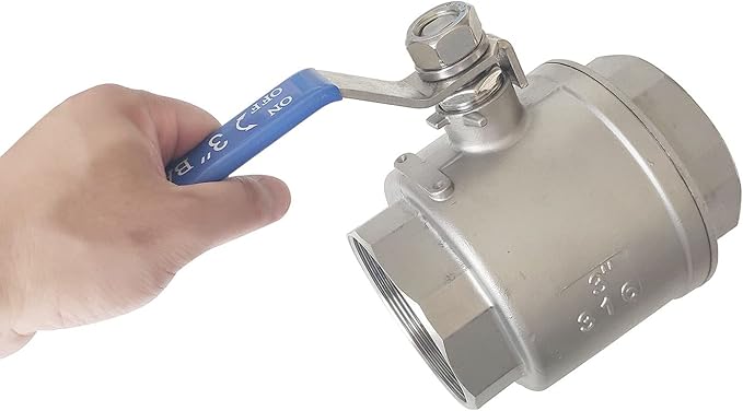 3" Full Port Ball Valves 316 Stainless Steel NPT Female Thread Ball Valve for Water, Oil, and Gas WOG1000