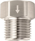 High Sierra® - Solid Metal Certified Vacuum Breaker and Backflow Preventer for Handheld Shower Heads - Brushed Nickel Finish