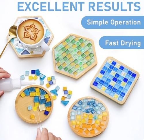 Mosaic Crystal Grout – Ultimate Grouting Solution & DIY Craft Essential for Mosaic Tile Projects, Handmade Art, & Home Decor (6.3oz)