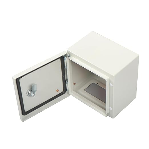findmall Electrical Box, NEMA 4X Steel, 8 x 8 x 6 Inch, Outdoor and Indoor, Watertightness, IP65, with Mounting Plate