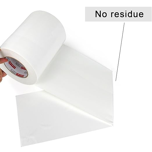 8" White Duct Tape, Industrial Grade 8 inches x 55 Yards (164 ft) Wide Tape Duct, 9 Mil Heavy-Duty, Waterproof, Strong, Flexible, No Residue, for Crafts & Home Improvement