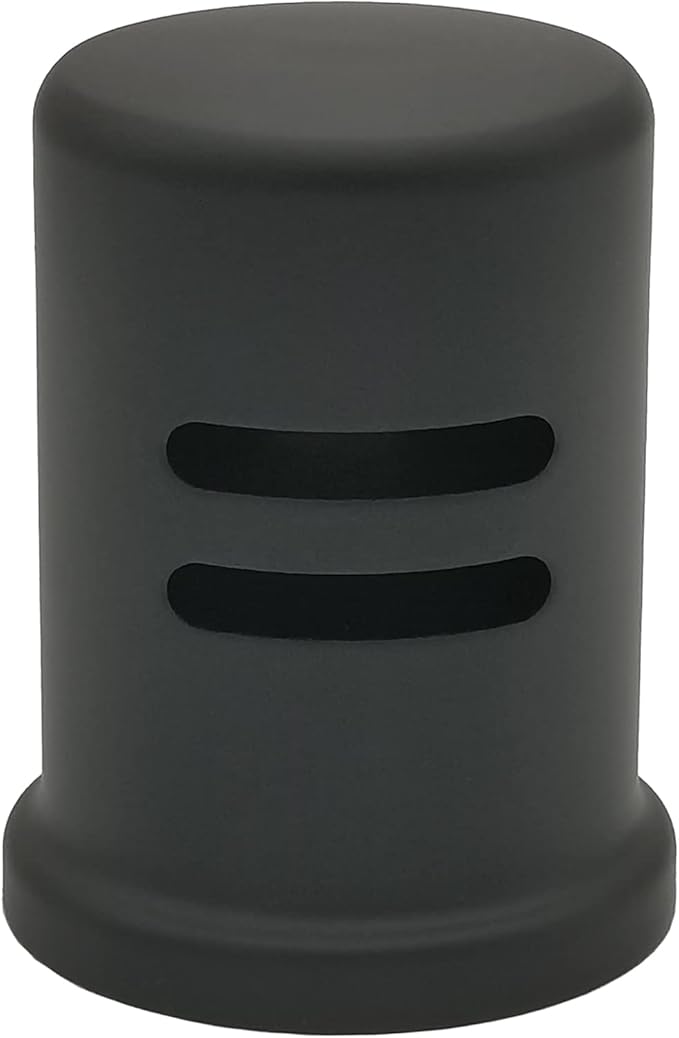 Dishwasher Air Gap Kits with Black Dishwasher Air Gap Cover and Matching Escutcheon, Replacement Black air gap dishwasher,Solid Brass Air Gap Cap,Matte Black Finish