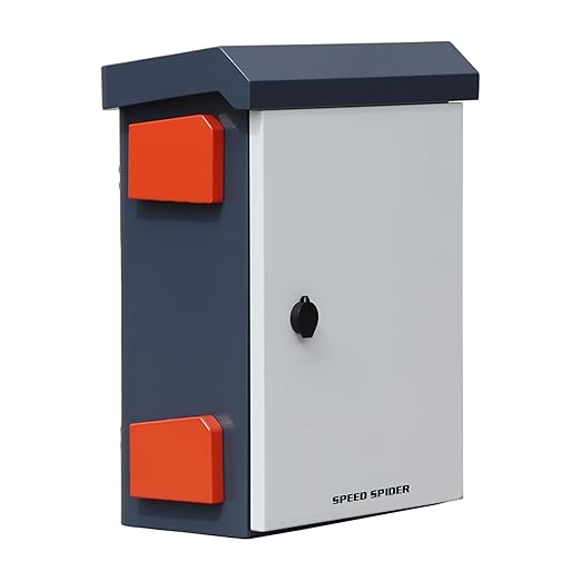 0utdoor Electrical Box NEMA Enclosure 15.7 * 19.7 * 7.9" Weatherproof Junction Box with Fan Vent Meta Electrical Cabinet with Shelves(40 * 50 * 20cm)