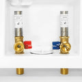 EFIELD Washing Machine Outlet Box with Center Drain, 1/2 inch x 3/4 inch MHT (1/2'' -Inch Sweat Connection MIP) with Stainless Steel Water Hammer Arrestor,(WM006)