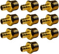 XFITTING 1/2 inch Pex x 1/2 inch Male NPT Adapter, 24-4-1=10X, 10 Pieces