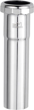 ZM 1-1/2 Inch Heavy Duty Extension Tube with Slip Joint Connection, 6 Inch Length, 22 Gauge, Brass Plumbing Fitting, Chrome